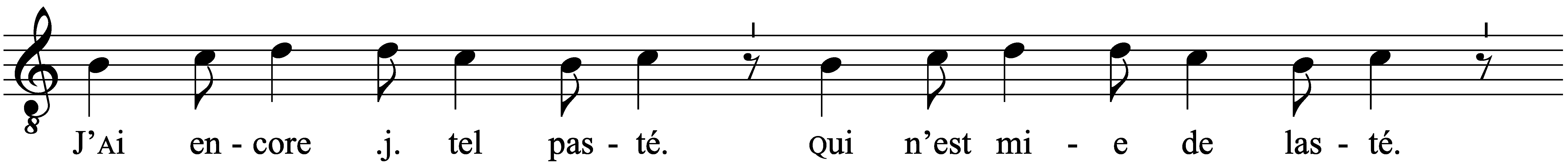 Work musical notation